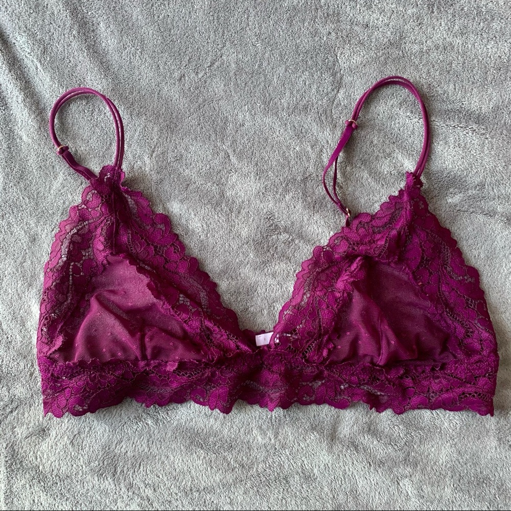Savage x Fenty Purple Lace Bralette M